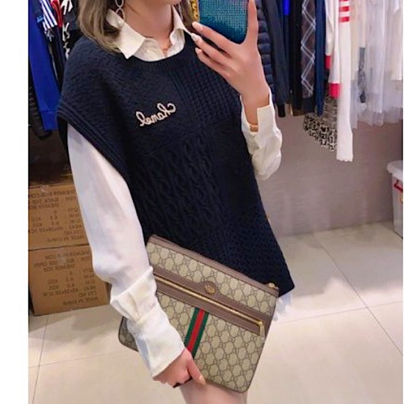 NEW Gucci Ophidia GG Supreme Pouch - Picture 4 of 12